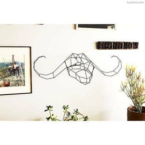 Bend Papa Buffalo 43" Black Geometric Trophy Bull Head NIB